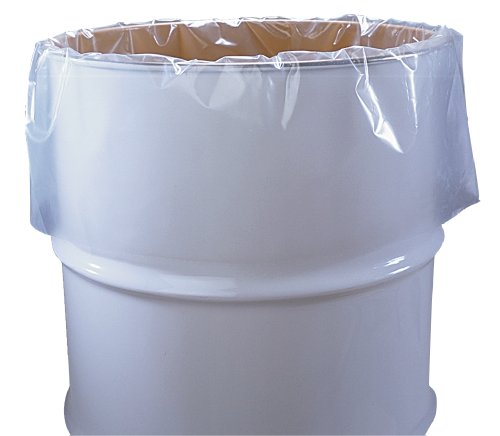 IP 55 加仑透明塑料桶内衬，食品级，38' x 63'，4 密耳，50 卷