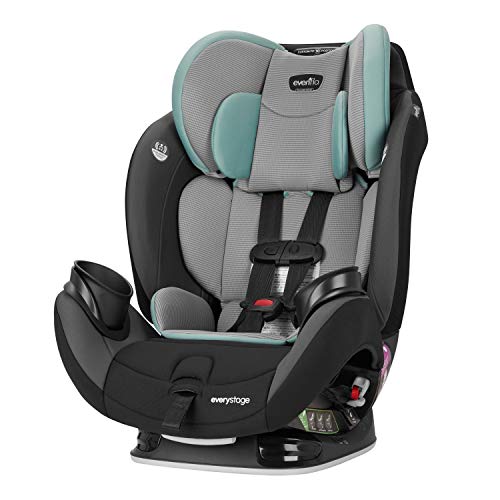  Evenflo EveryStage LX多合一汽车安全座椅，可转换婴儿座椅，可转换和加高座椅，可与儿童一起成长（最高120磅），倾斜角度提供舒适性和安全性，三倍紧...