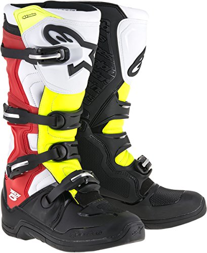 Alpinestars Tech 5靴子-黑色/红色/黄色8