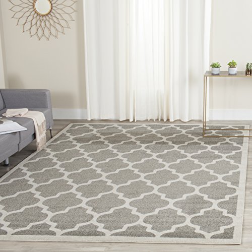 Safavieh Amherst Collection AMT420R摩洛哥几何地毯，8'x 10'，深灰色/...