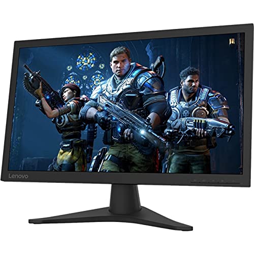 Lenovo G24-10 23.6 英寸游戏显示器，FHD (1920 x 1080)，TN 面板，LED 背光，兼容 NVIDIA G-SYNC，144Hz，1ms 响应，HDMI，DP，低蓝光，防眩光，65FDGCC2US，黑色