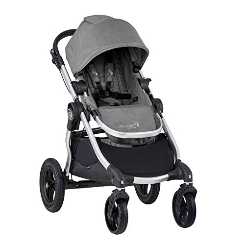 Baby Jogger City Select婴儿推车| 婴儿推车有16种骑乘方式，从单人推车到双人推车| 快速折叠婴儿车，板岩