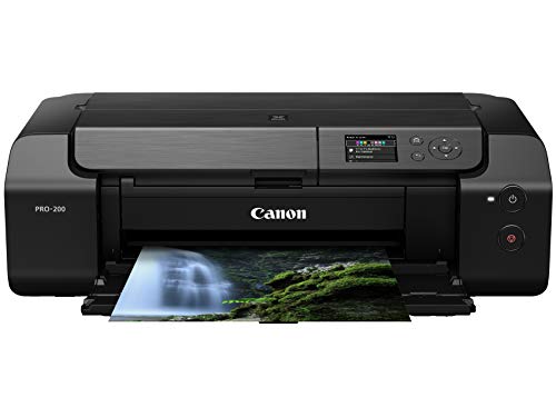 Canon PIXMA PRO-200 无线专业彩色照片打印机，打印尺寸最大为 13'X 19'、3.0' 彩...