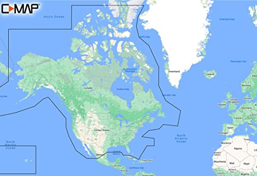 C-MAP 探索北美湖泊美国/加拿大地图卡用于海洋 GPS 导航...