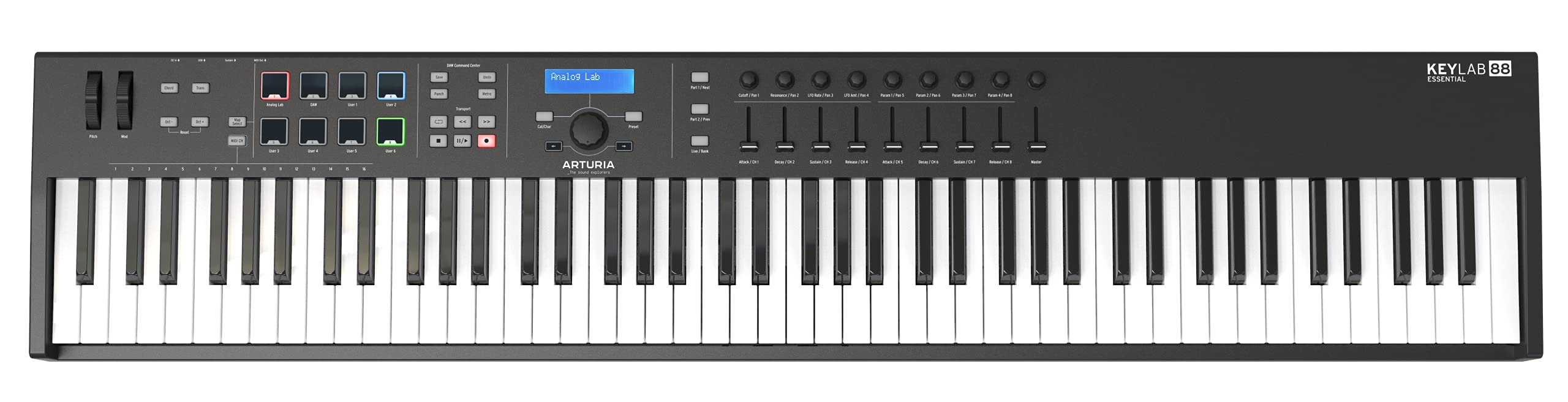 Arturia KeyLab Essential 88 - 88 键半配重 USB MIDI 键盘控制器
