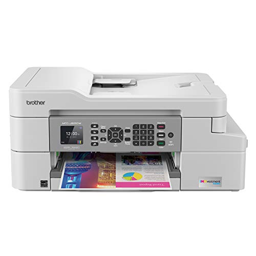 Brother Printer 具有移动设备的Brother MFC-J805DW XL扩展打印墨盒彩色喷墨多合一打印机和最多2年装箱的双面打印