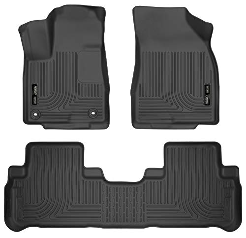 Husky Liners s 耐候器系列 |前排和第二排座椅地板衬垫 - 黑色 | 99601 | 99601...