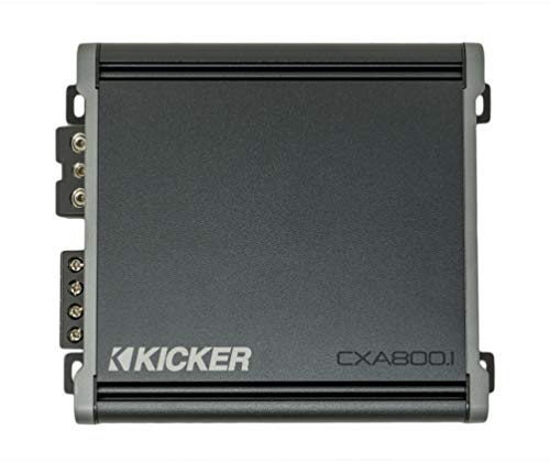 Kicker 46CXA8001 汽车音响 D 类放大器单声道 1600W 峰值低音放大器 CXA800.1