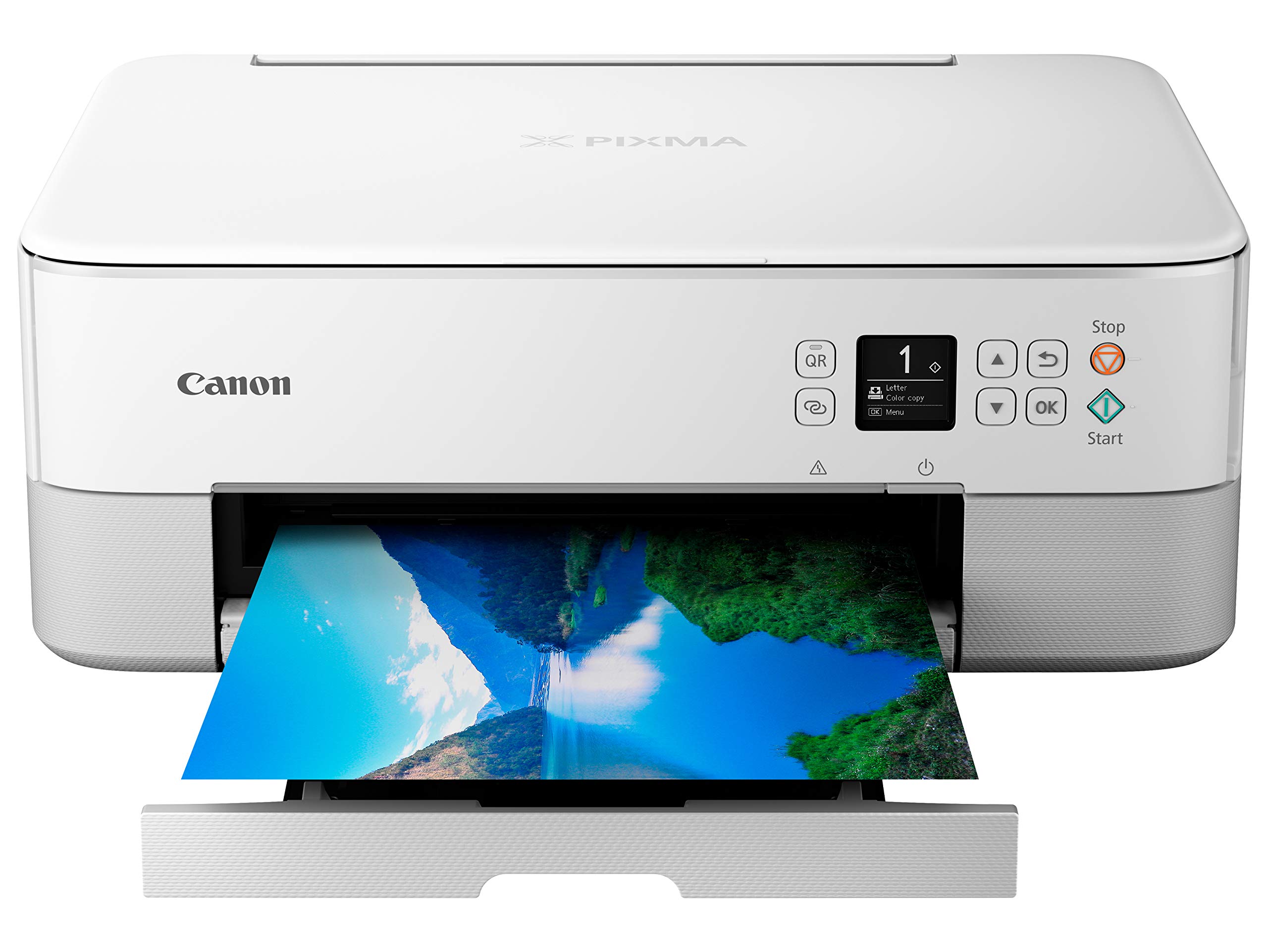 Canon TS6420 一体式无线打印机，白色