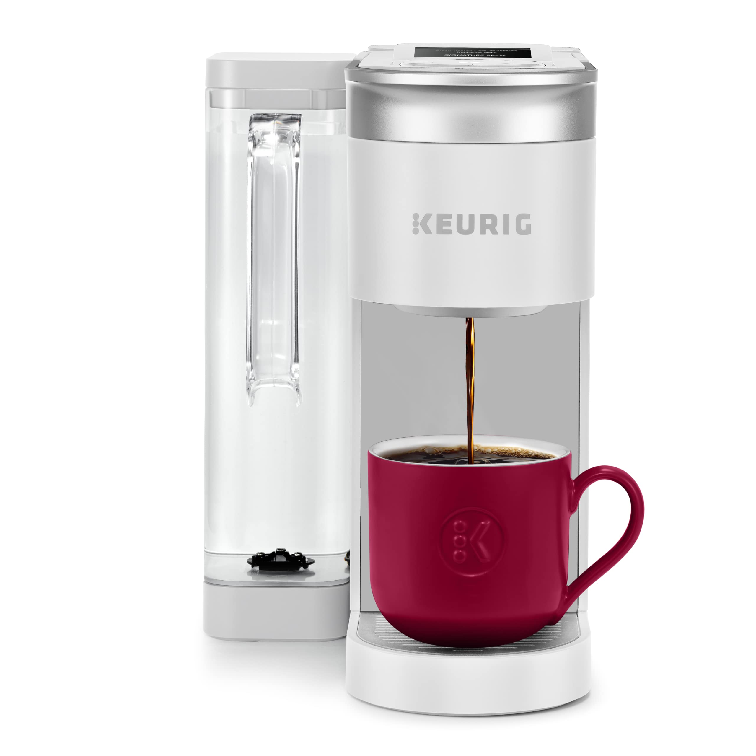 Keurig K-Supreme 智能咖啡机，MultiStream 技术，冲泡 6-12 盎司杯子尺寸，白色...