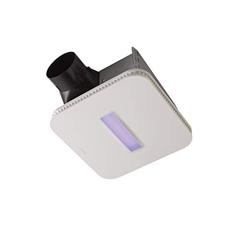 Broan-NuTone AR110LKVV SurfaceShield重要的电动排气排气LED白光灯和抗菌紫光灯，110 CFM