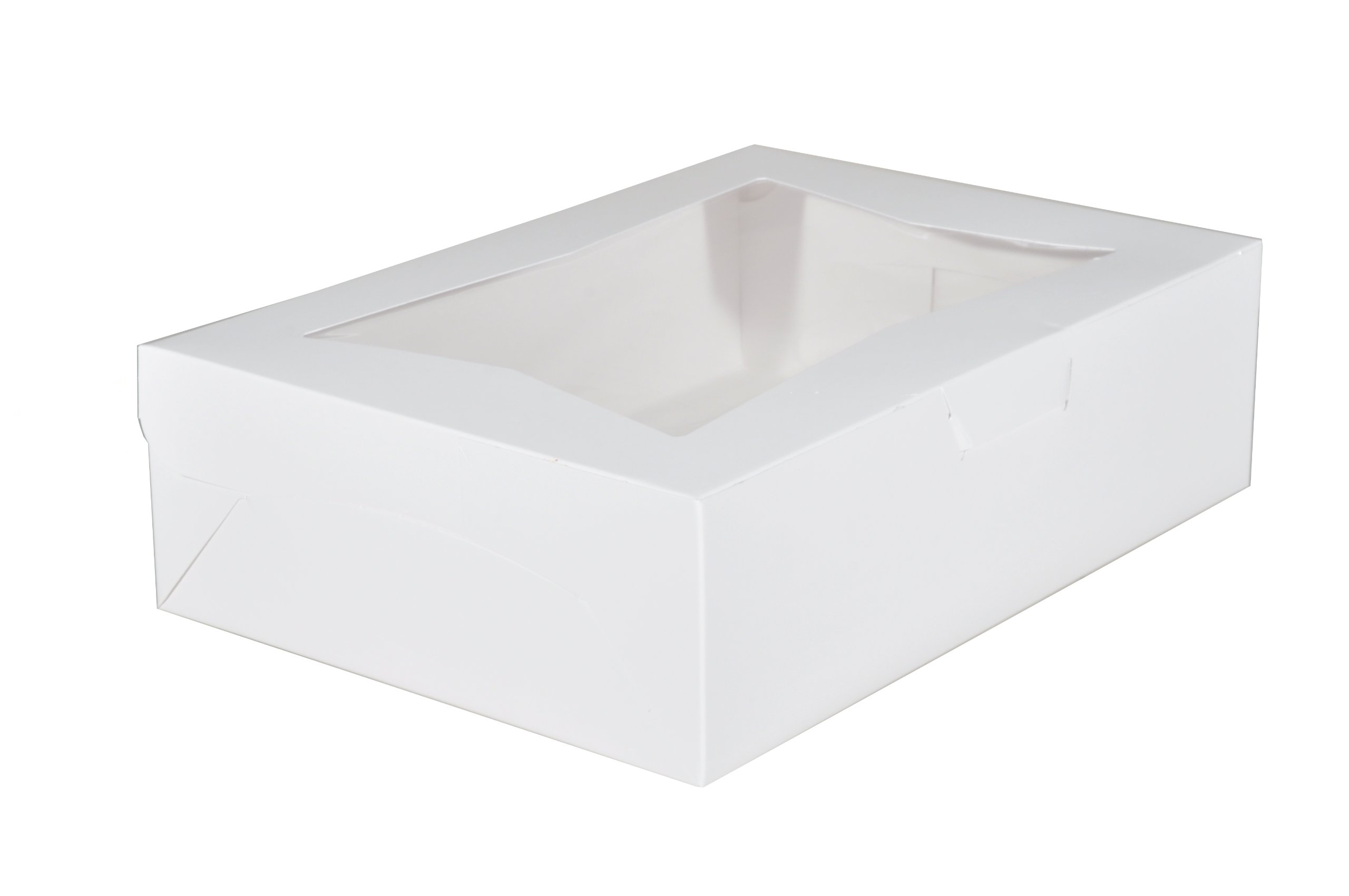 Southern Champion Tray 23093 纸板白色带锁角窗面包盒，14' 长 x 10' 宽 ...