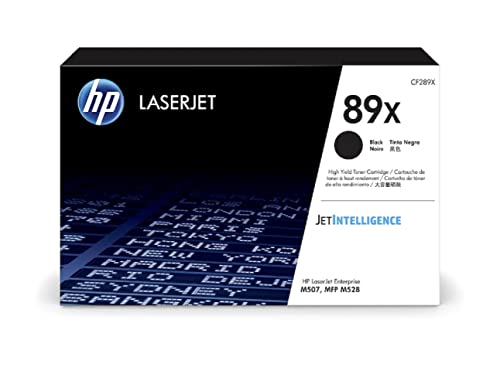HP 原装89X黑色高印量碳粉盒|适用于 LaserJet Enterprise M507 系列、LaserJ...