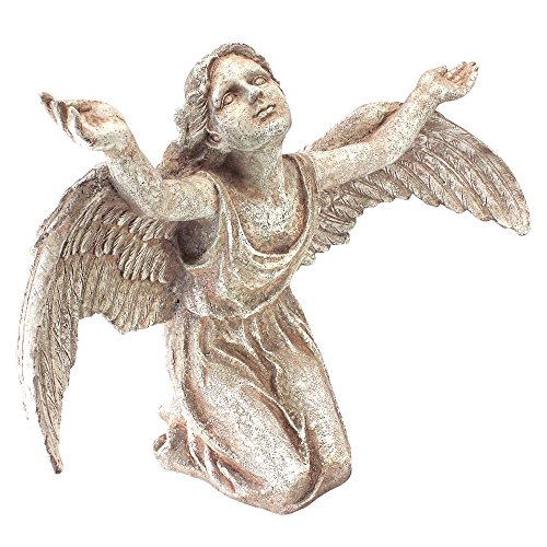 Design Toscano 天使雕像 - 在上帝的恩典中守护天使雕像 - 花园天使雕像...