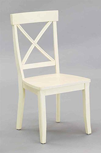 Home Styles 5177-802 经典白色餐椅一对 18'-7/8' W，22'-1/4' D，38'...