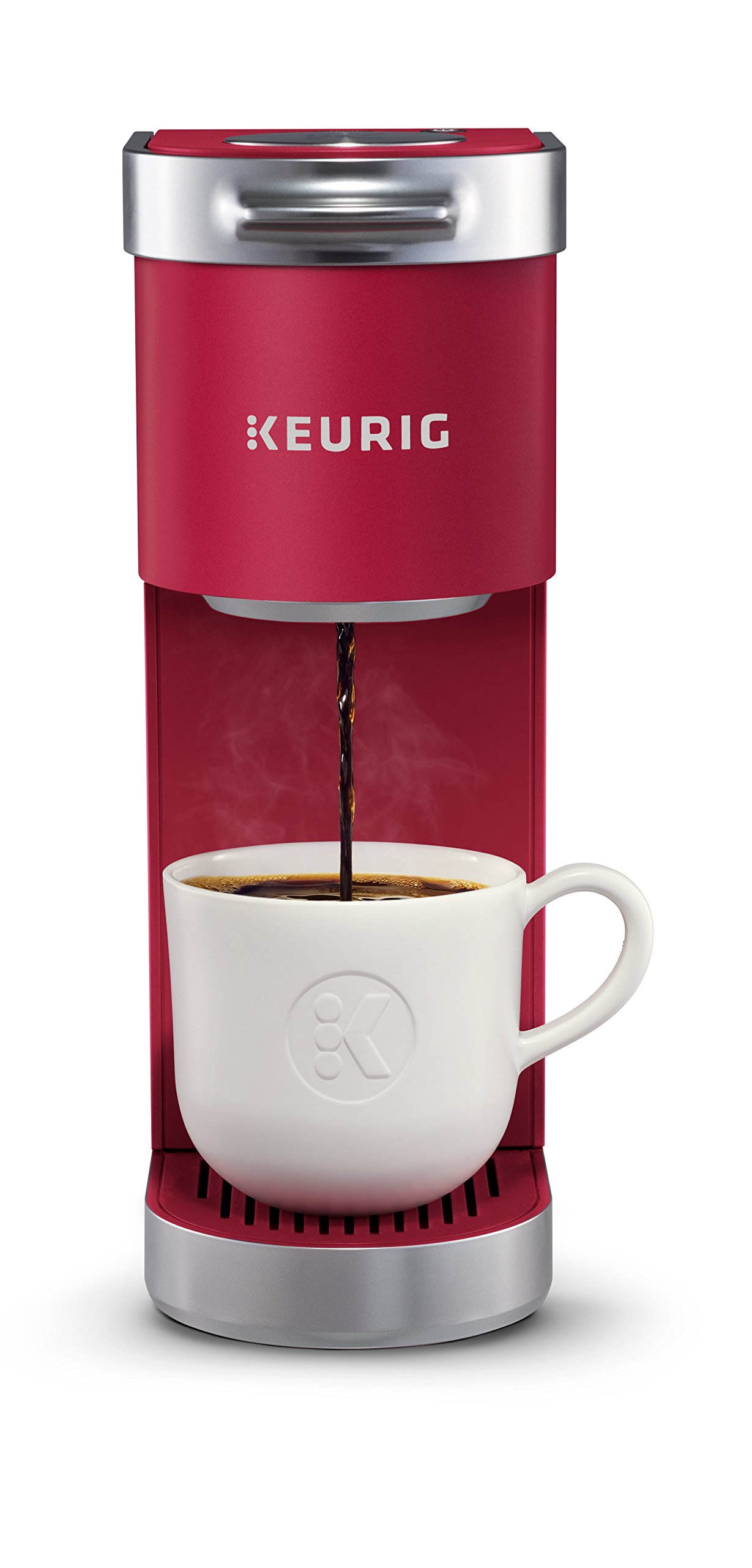 Keurig K-Mini Plus 单份 K-Cup Pod 咖啡机，红衣主教...
