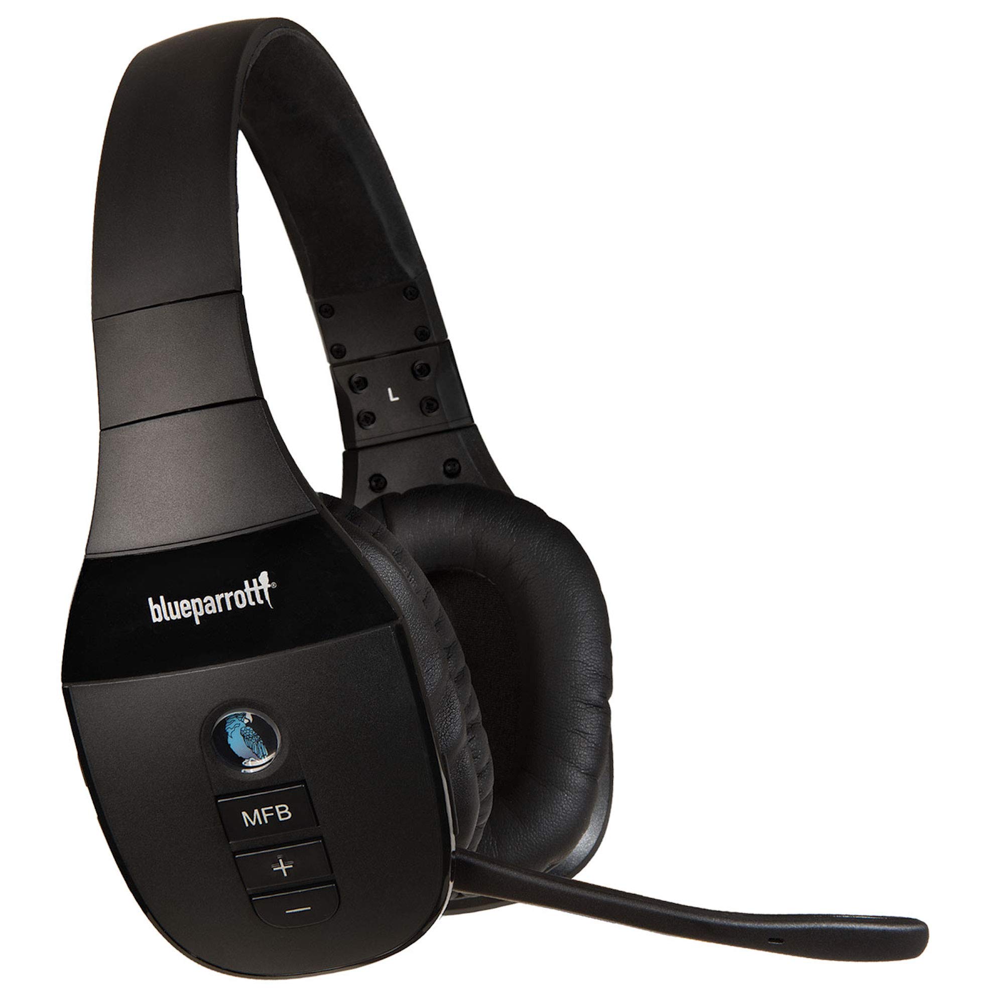 BlueParrott S450-XT 语音控制蓝牙耳机 – 行业领先的音质，无线距离远，极度舒适，通话时间长达 24 小时，黑色，立体声