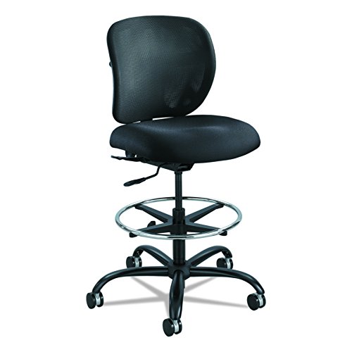 Safco Products Vue 24/7 重型凳家庭办公家具，织物，黑色...