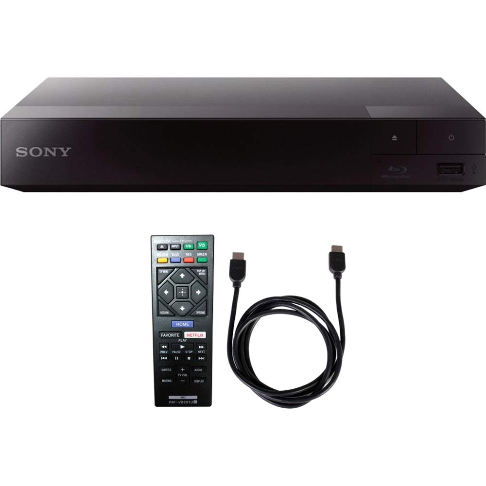 Sony BDP-S1700 流媒体蓝光光盘播放器，带 6 英尺高速 HDMI 电缆