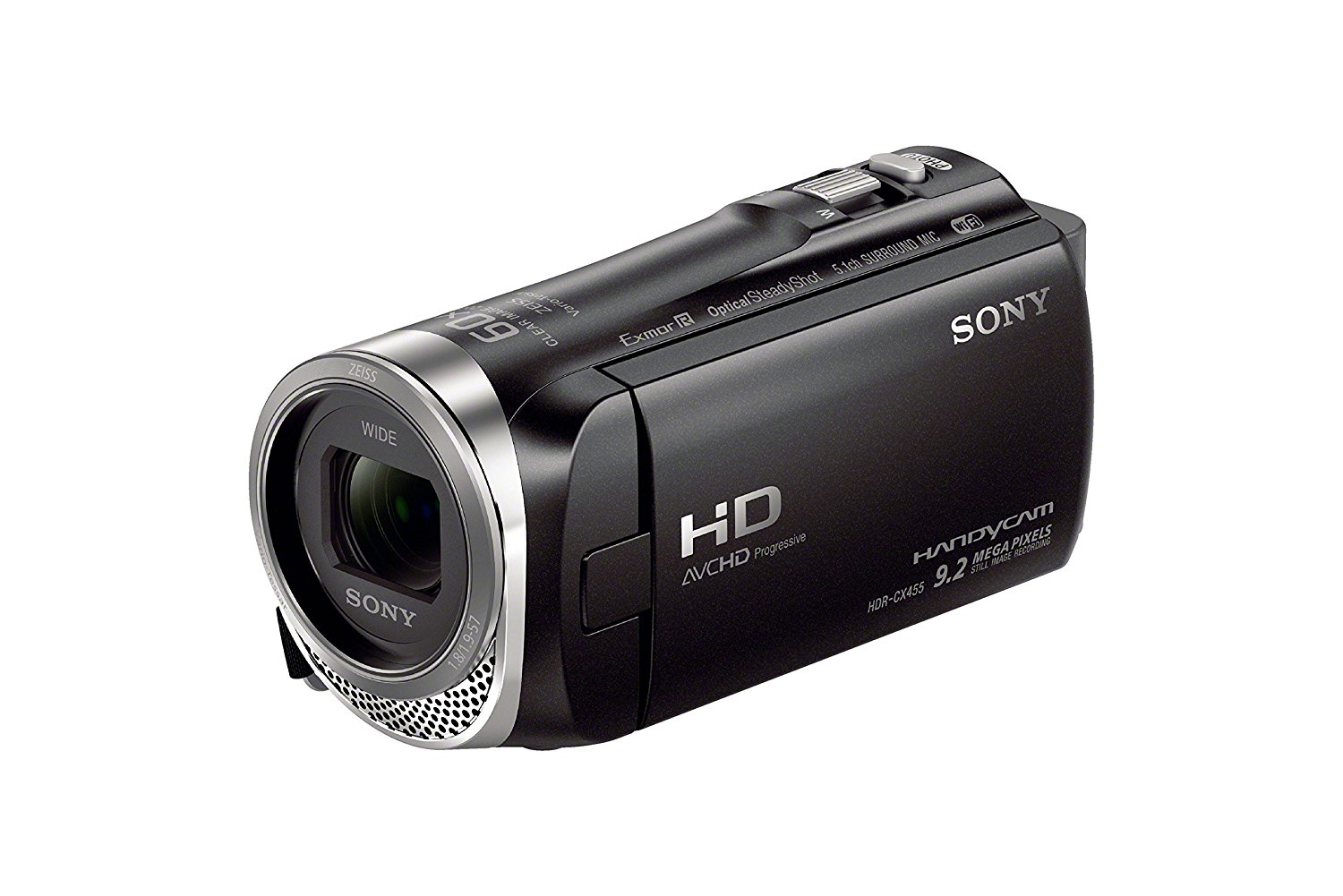 Sony HDRCX455 / B全高清8GB便携式摄像机（黑色）...
