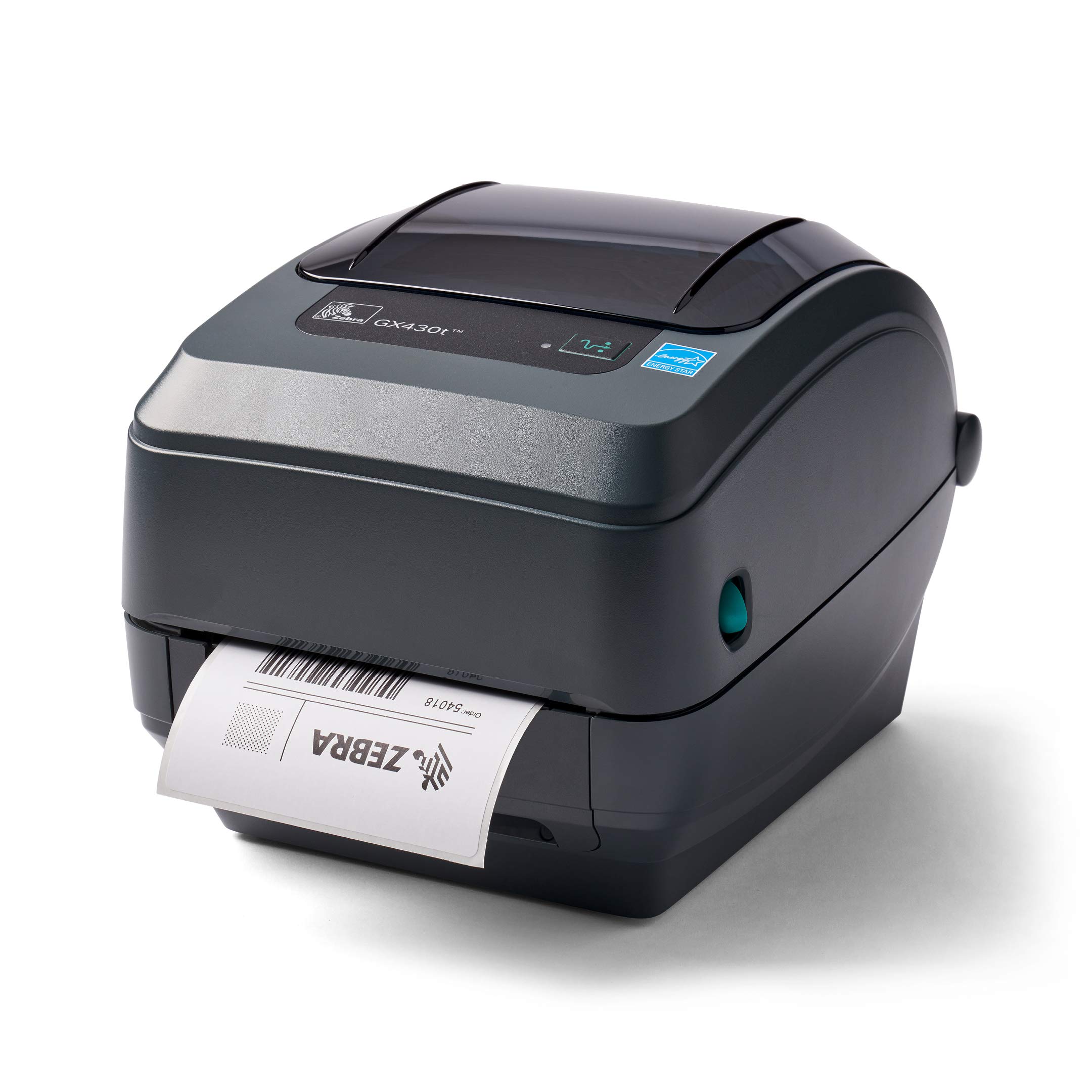 Zebra GX430t 热转印桌面打印机 打印宽度为 4 英寸 USB 串行和并行端口连接 GX43-102510-000