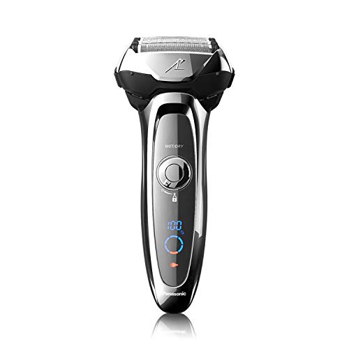 Panasonic Arc5电动剃须刀，男士5刃无线剃须感应技术，带干/湿便利，ES-LV65-S