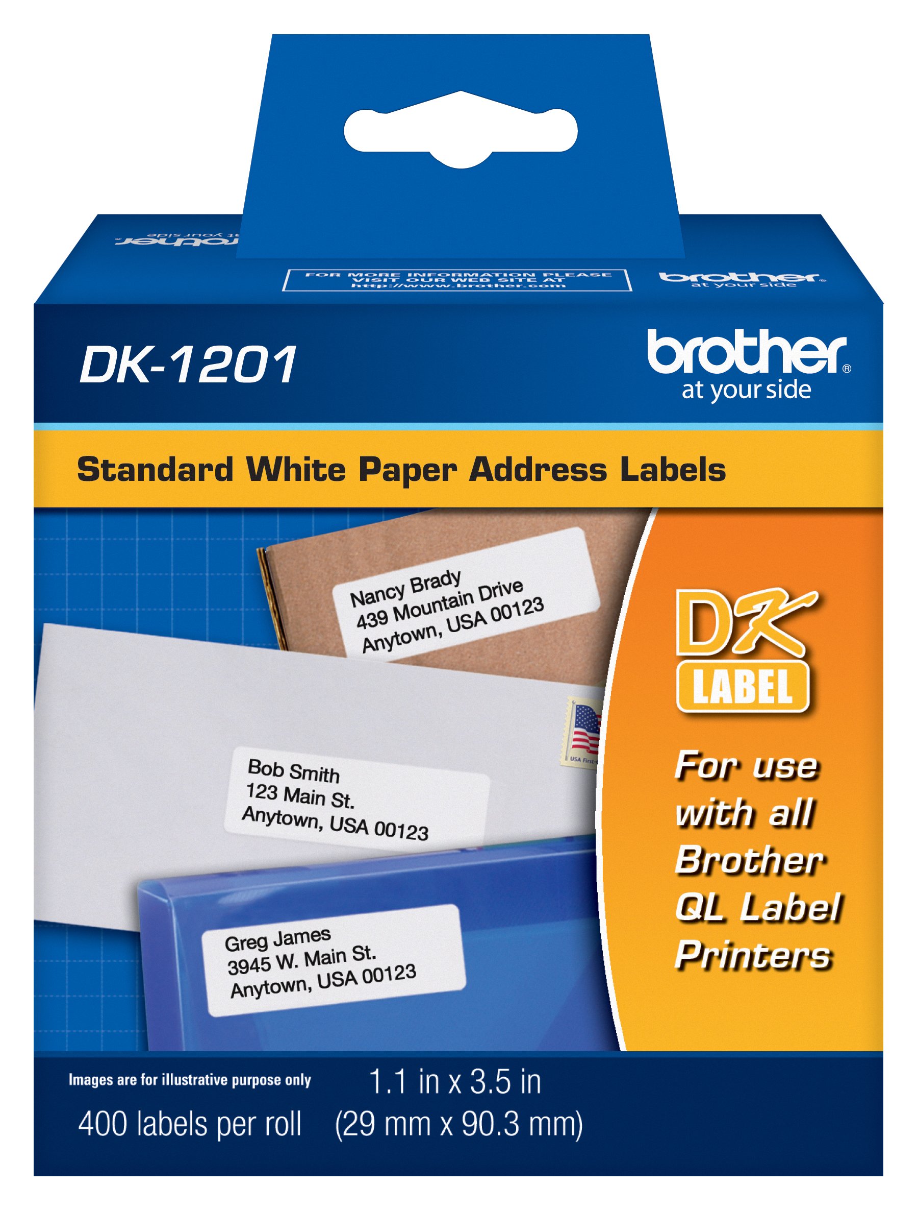 Brother 正品 DK1201 模切标准卷式地址标签