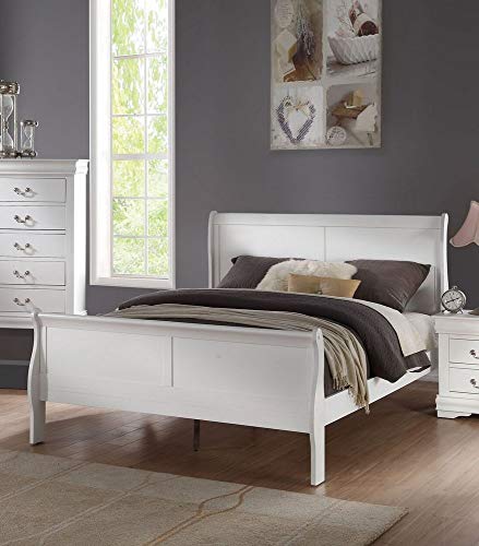 Acme Furniture ACME路易·菲利普女王床--白色