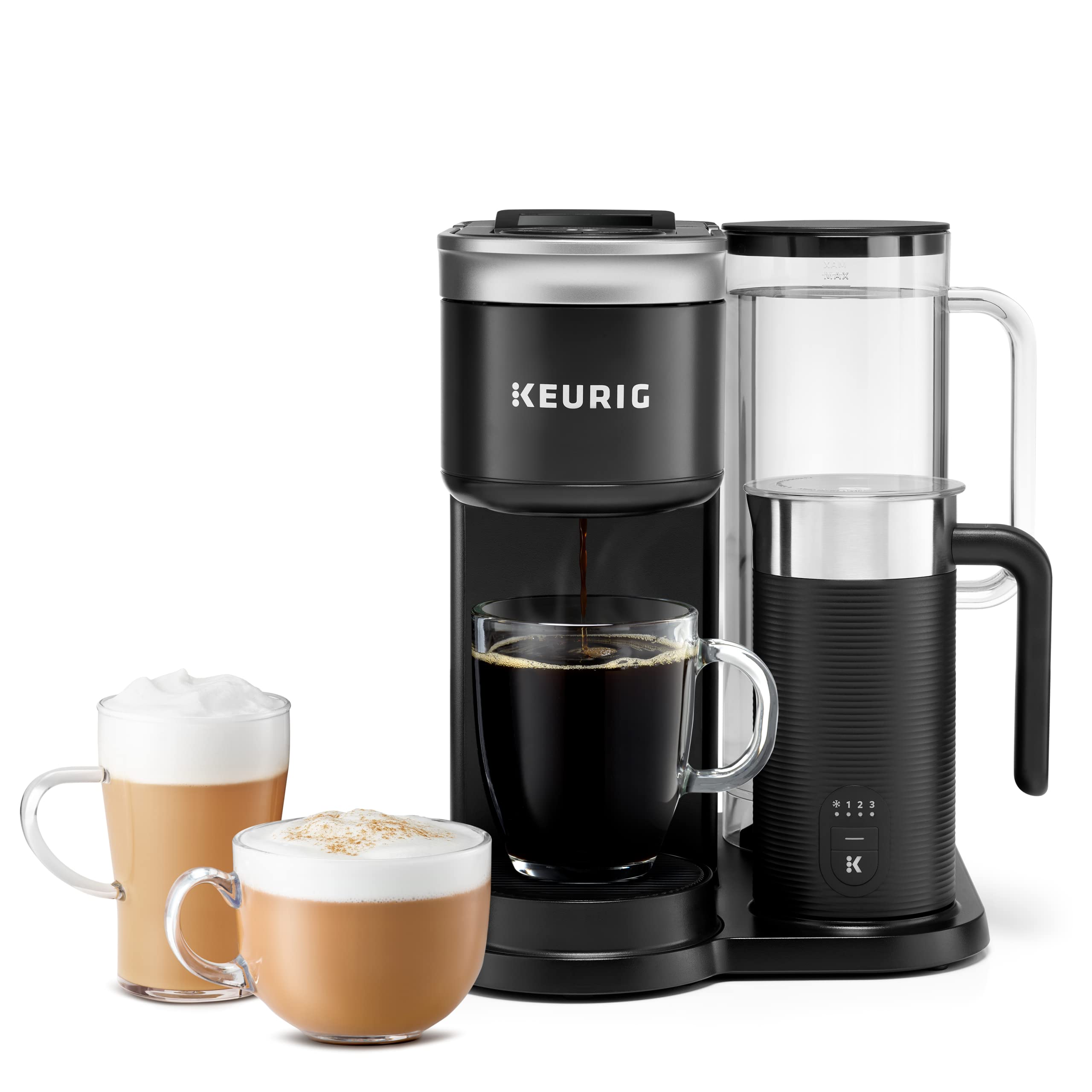 Keurig K-Duo 单份 K-Cup Pod 咖啡、拿铁和卡布奇诺咖啡机...