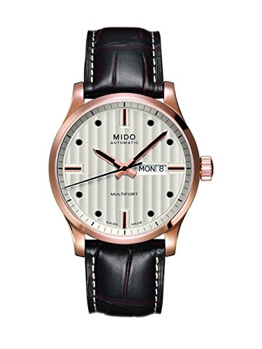 Mido 男士-M0054303603100 Multifort Analog Display瑞士自动棕色手表