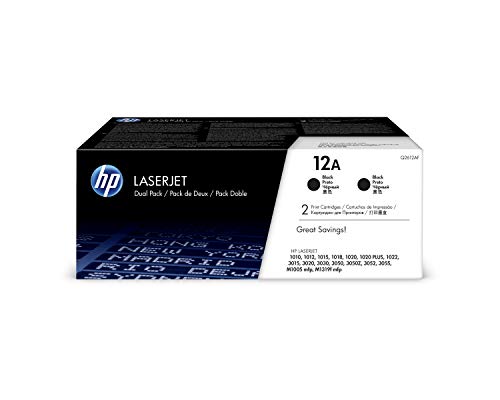 HP 12A| Q2612D | 2 个碳粉盒 |黑色的