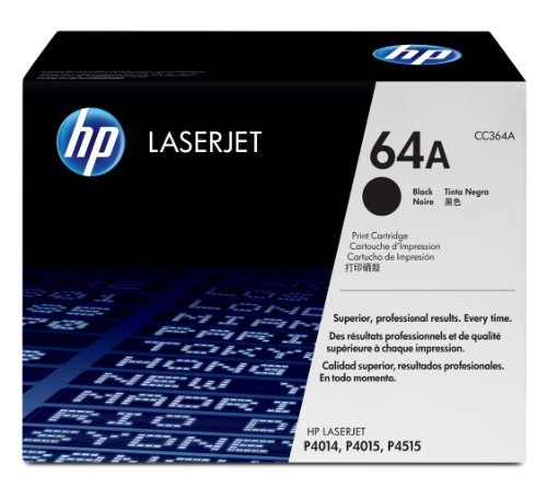 HP 原装64A黑色碳粉盒|适用于 LaserJet P4014、P4015、P4515 系列 | CC364A