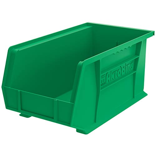Akro-Mils 30240 AkroBins 塑料储物箱悬挂堆叠容器，（15 英寸 x 8 英寸 x 7 ...