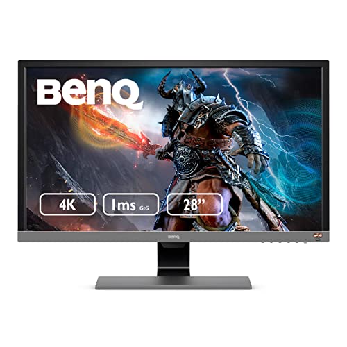 BenQ EL2870U 28' 4K UHD 游戏显示器 1ms 响应时间 FreeSync HDREye-Care techB.I.tech