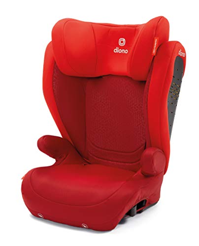 Diono 蒙特雷4 DXT闩锁，原始的可扩展加高座椅（40-120磅），红色