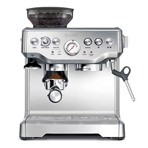 Breville Barista Express BES870XL PID 半自动浓缩咖啡机，带剂量控制研磨功...
