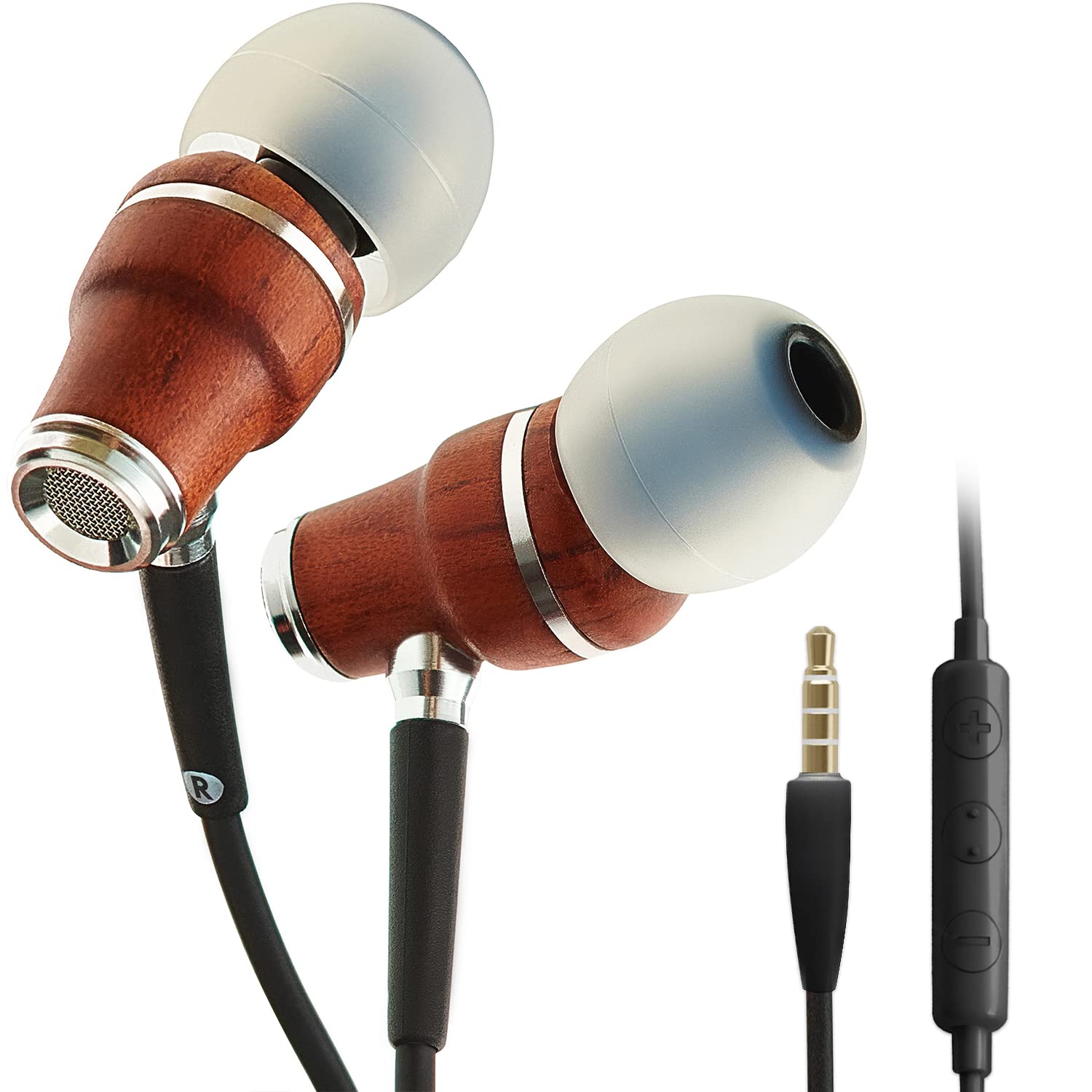 Symphonized 带麦克风的有线耳塞 3.5 毫米 - 90% 降噪耳塞 有线、耳机、有线耳塞 有线、有线耳机、耳机 Android 电子产品 有线、有线耳塞和麦克风