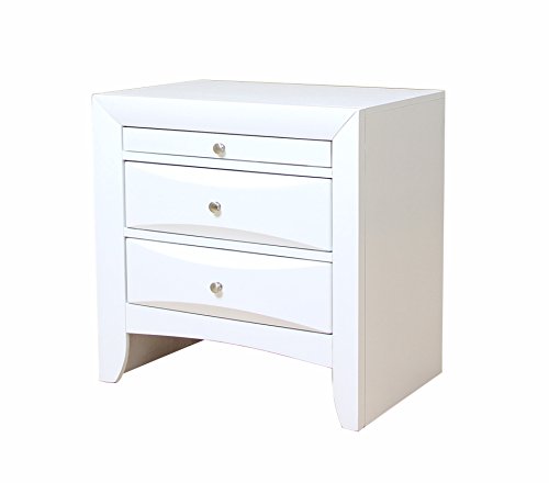 Acme Furniture AC-21704 床头柜，一种尺寸，白色...