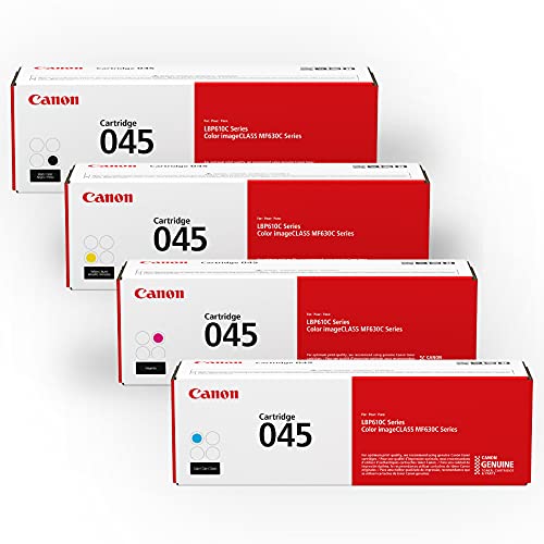 Canon 正品碳粉套装 045 (1240C006)，1 包，适用于彩色 imageCLASS MF634Cdw、MF632Cdw、LBP612Cdw 激光打印机