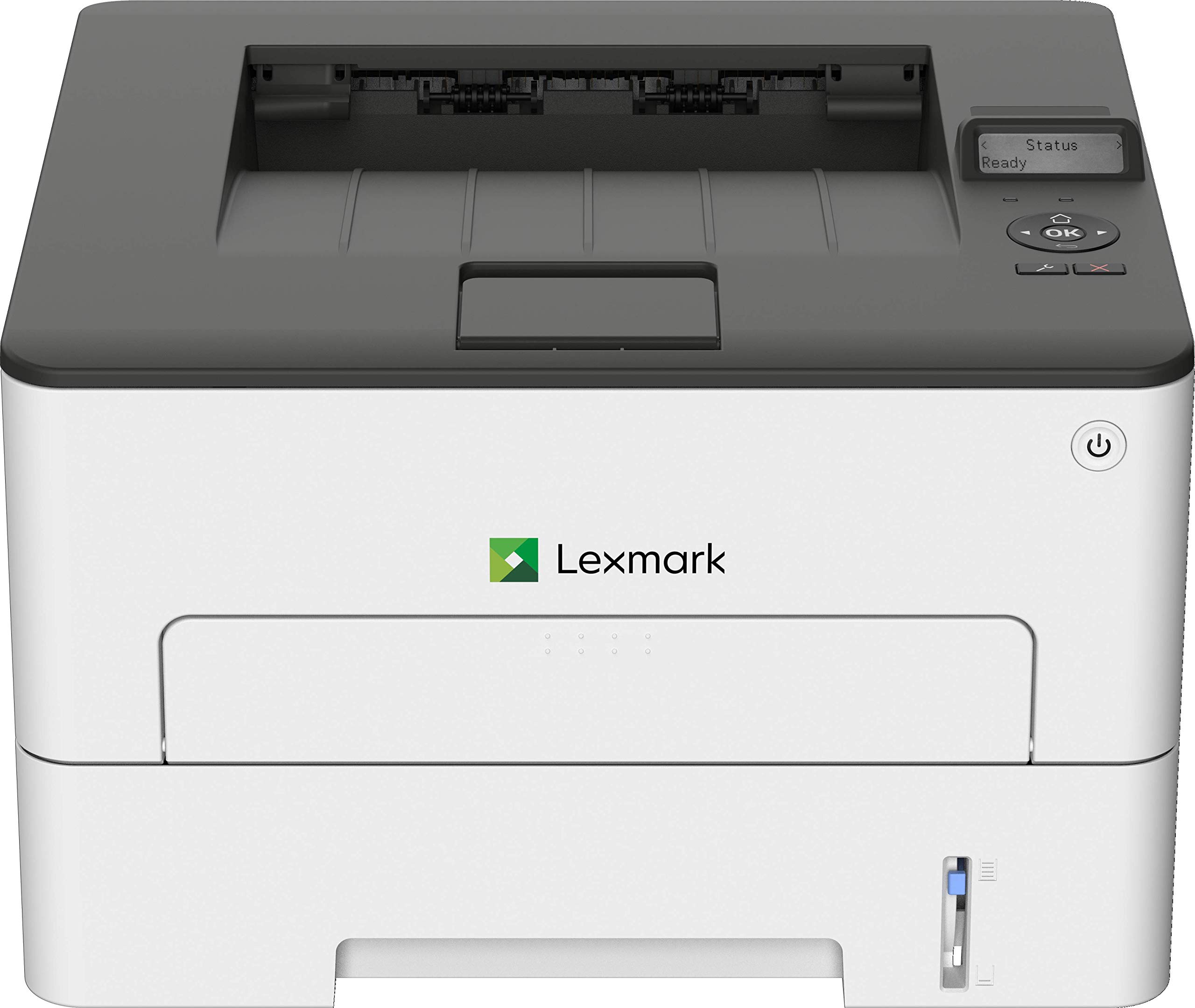Lexmark B2236dw 单色紧凑型激光打印机，双面打印，无线网络功能 (18M0100)，白色/灰色，小型