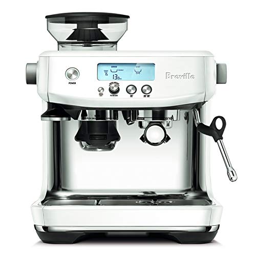 Breville Barista Pro BES878 自动浓缩咖啡机带集成锥形毛刺研磨机（拉丝不锈钢）