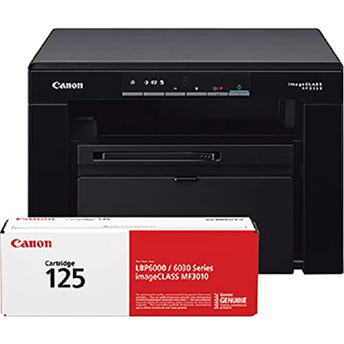 Canon imageCLASS MF3010 VP 有线单色激光打印机，带扫描仪，随附 USB 电缆，黑色...