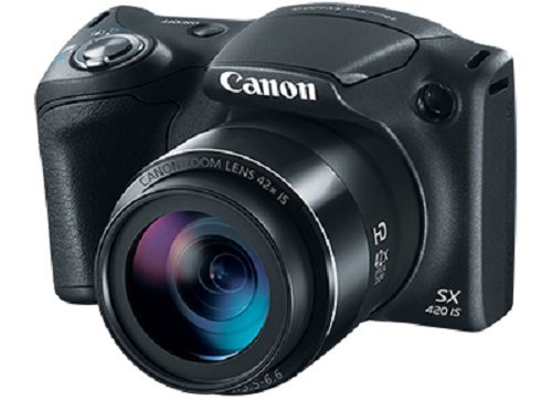 Canon PowerShot SX420 IS（黑色），具有42倍光学变焦和内置Wi-Fi...