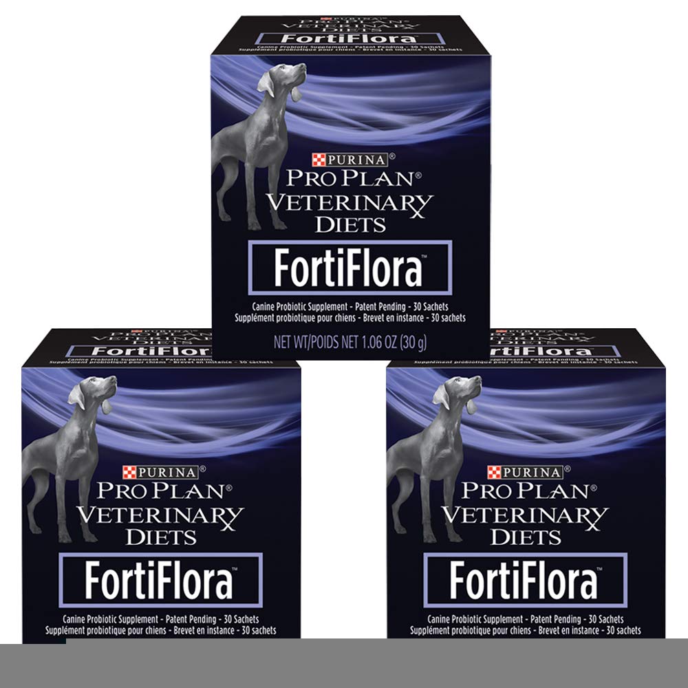 Purina Fortiflora 犬类营养补充剂盒，30 片（3 件装）