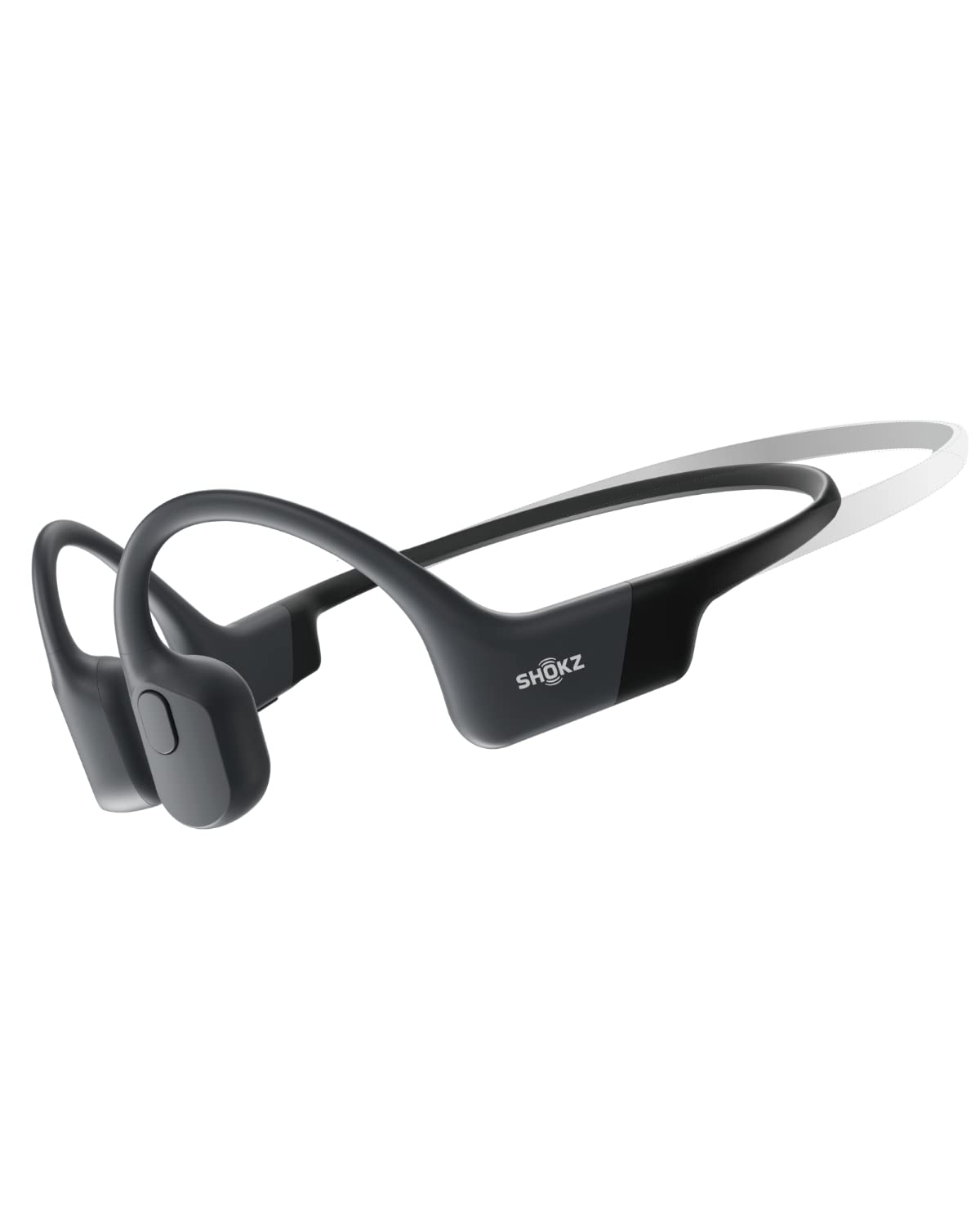 SHOKZ OpenRun - 开放式蓝牙骨传导运动耳机 - 用于锻炼和跑步的防汗无线耳机 - 内置麦克风，带发带