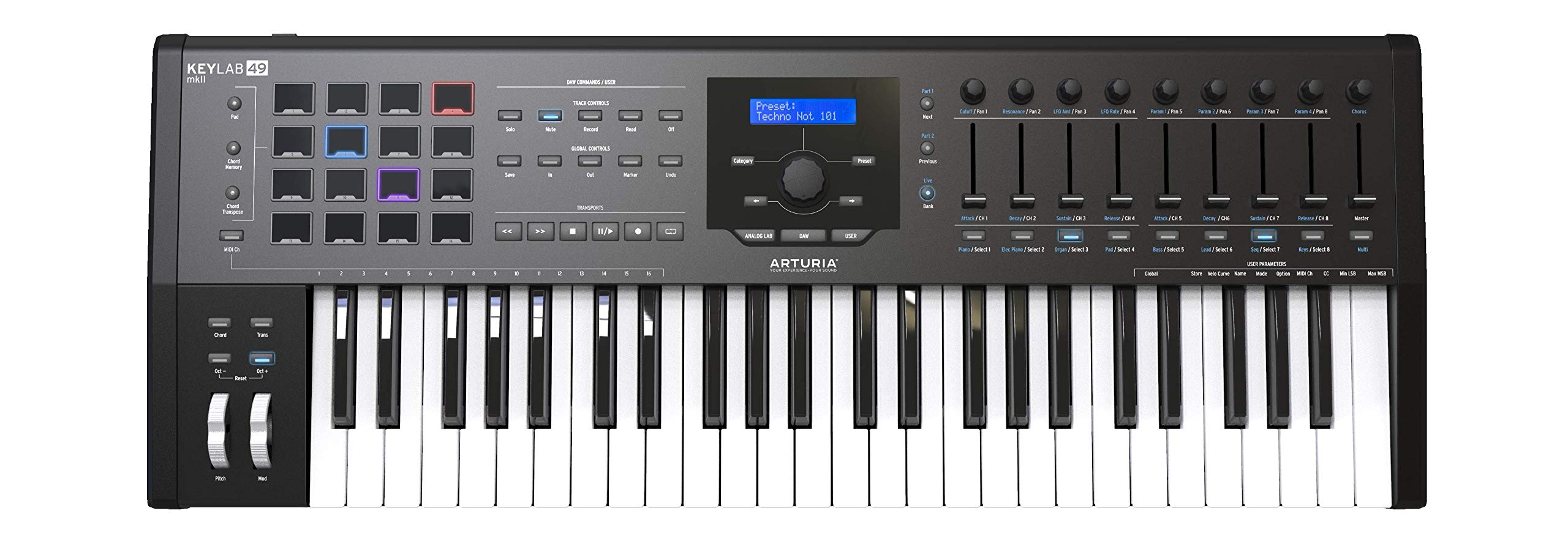 Arturia KeyLab MkII - 半配重 USB MIDI 键盘控制器