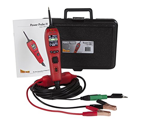 Power Probe IV w/Case & Acc - 红色 (PP401AS) [汽车诊断测试工具 数字...