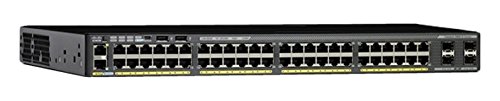 Cisco 带370瓦PoE的Catalyst WS-C2960X-48LPS-L 48端口以太网交换机，黑色