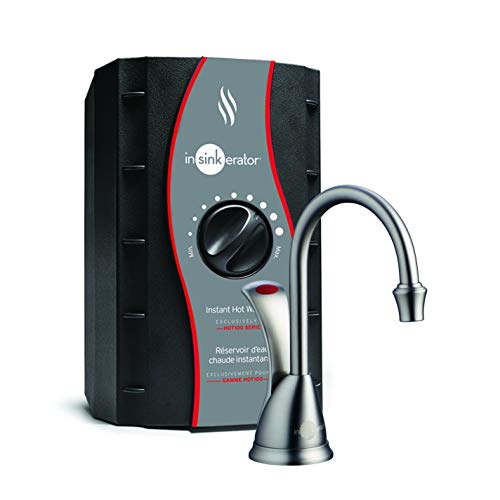 InSinkErator H-Wave-SN Involve Wave 即热饮水机系统，带不锈钢水箱，缎面镍...