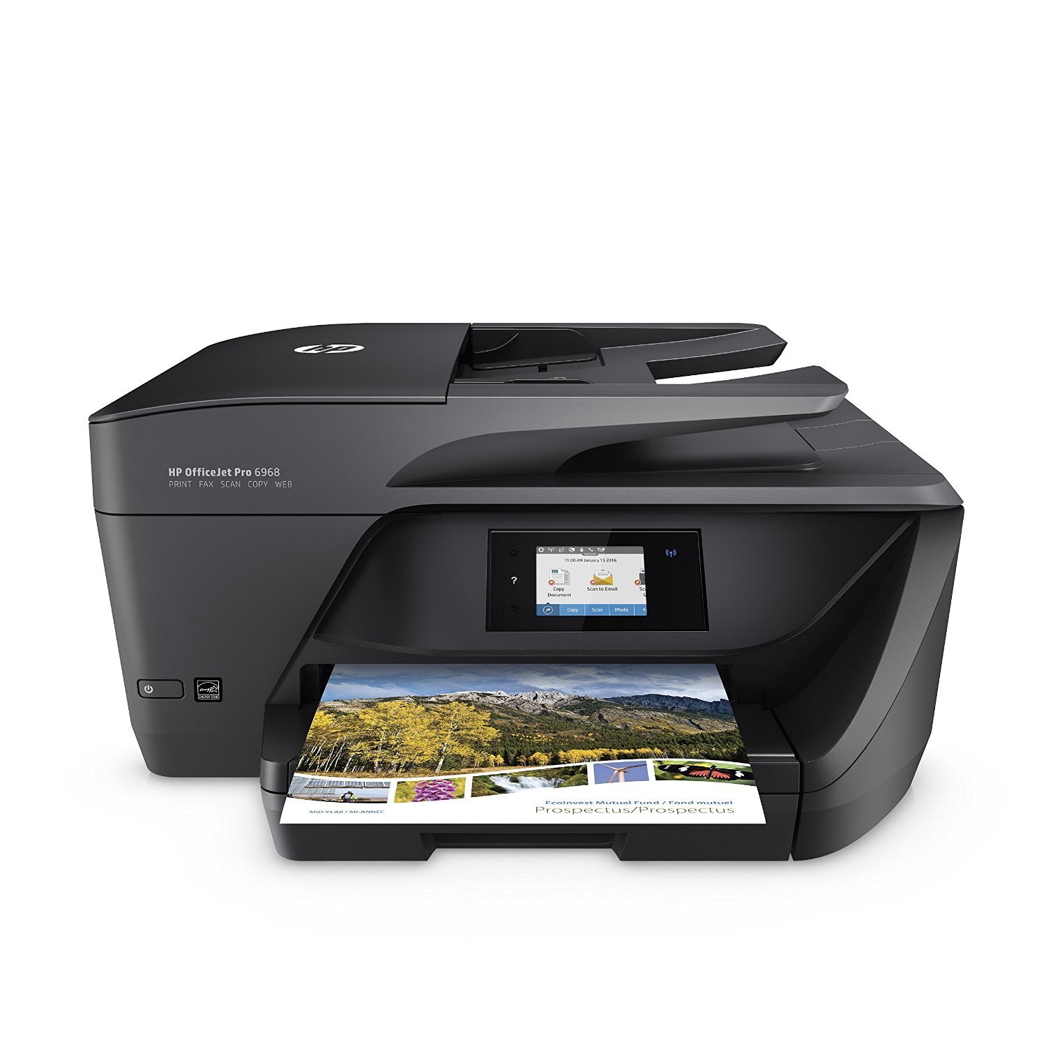 Hewlett Packard 具有移动打印功能的OfficeJet Pro 6968无线多合一照片打印机，支持即刻墨水（T0F28A）